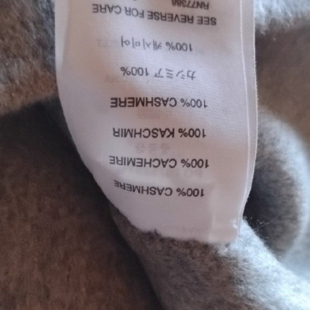 J. Crew Double Faced Cashmere Light Gray Short Sleeve Sweater - Picture 4 of 6